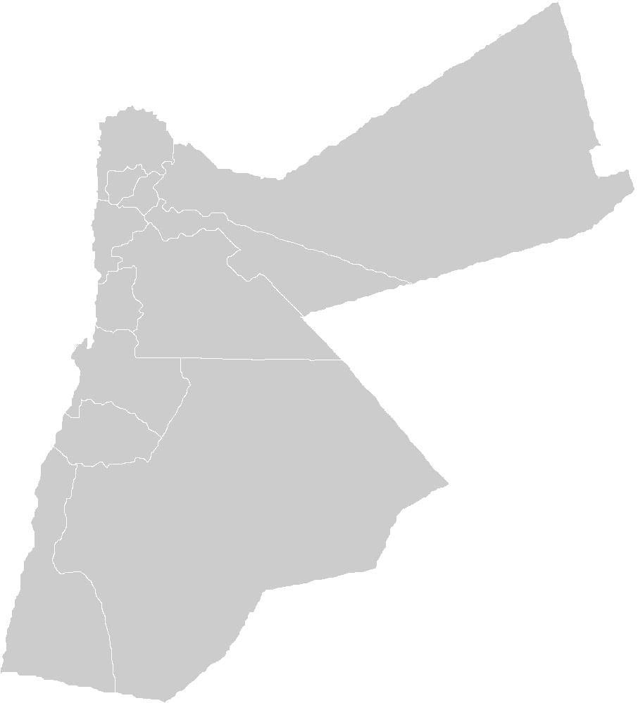 դատարկ քարտեզ Հորդանանում